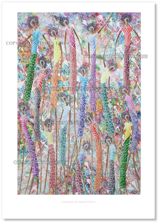 Buy Original Art Works from leading Contemporary Artist Stephen E Wise - Artwork Title : Camouflage 2